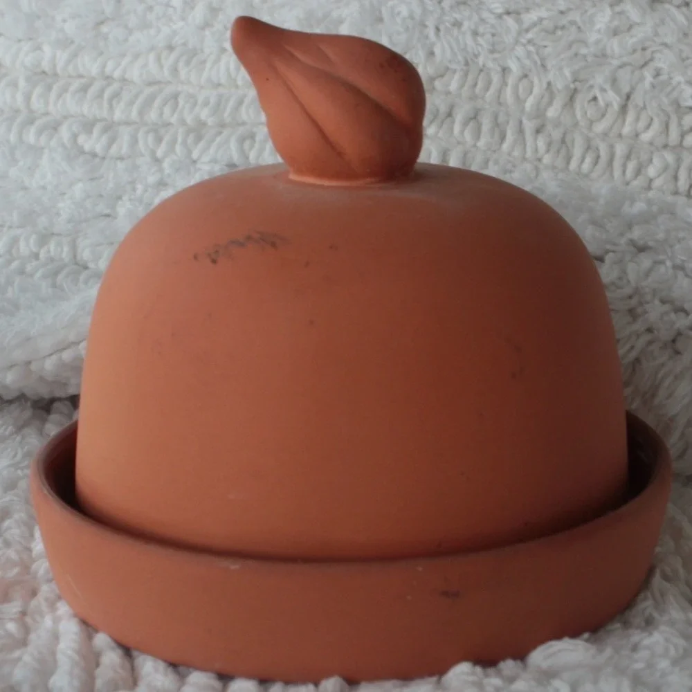 Garlic Cooker Boston Warehouse 1993 Terracotta Lid Cover Made‎ in China